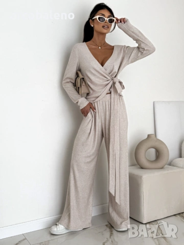 Дамски комплект от две части "WRAP COMFY", 2цвята , снимка 10 - Комплекти - 53610788