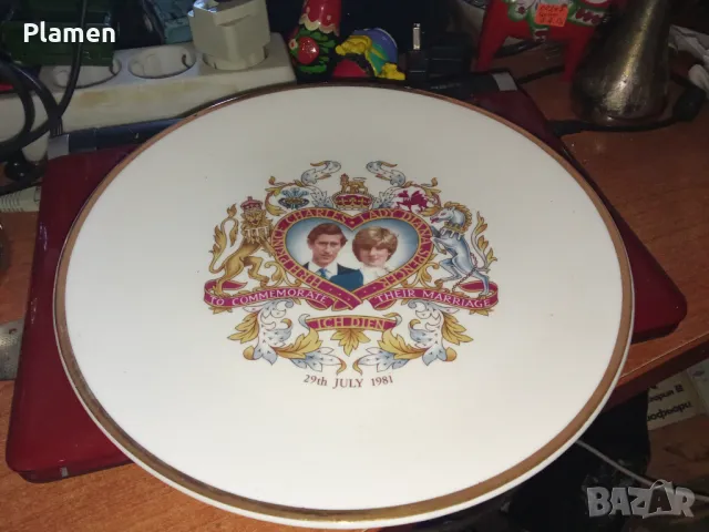 Юбилейна чиния с Даяна и Чарлз , снимка 1