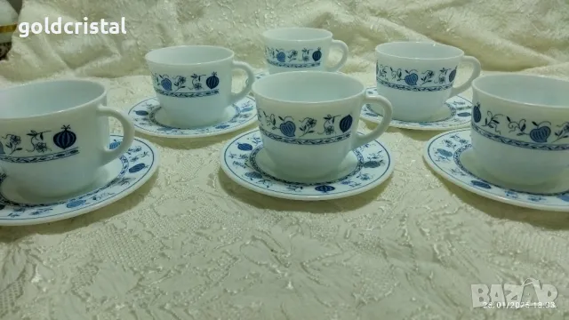 аркопал чаши за чай, снимка 2 - Антикварни и старинни предмети - 48829303