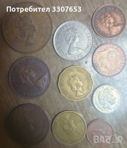 монети Джърси10 бр, снимка 2 - Нумизматика и бонистика - 50935147