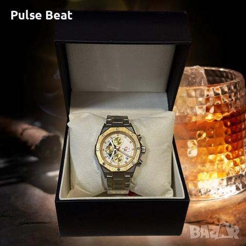 Луксозен мъжки часовник PANZER – Елегантност и стил в едно, снимка 2 - Мъжки - 52055349