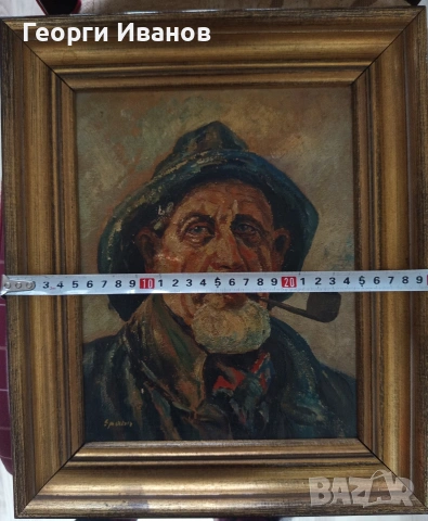 Стара картина ,портрет, снимка 3 - Картини - 53379968