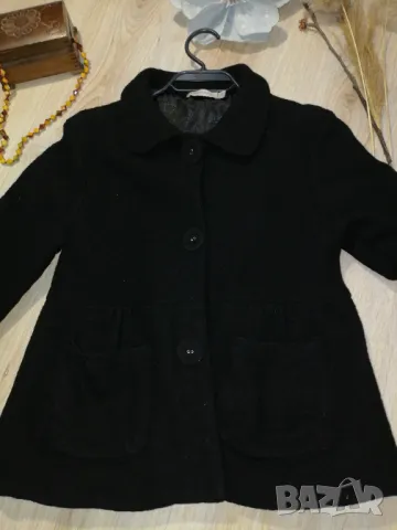 Дамско палто от букле, 100% вълна, снимка 4 - Палта, манта - 48296281