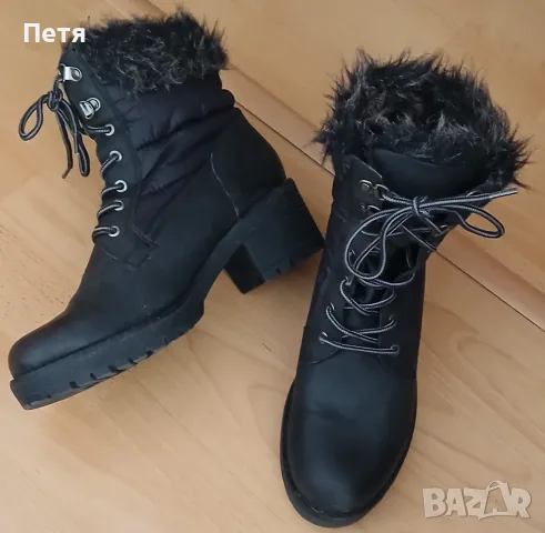 Дамски боти - черни, снимка 2 - Дамски боти - 55877639