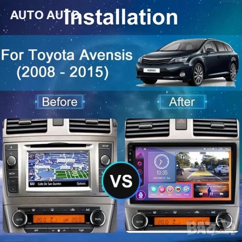 Toyota Avensis Т25 Т27 Android тойота авенсис андроид навигация 02-15, снимка 2 - Аксесоари и консумативи - 40508187