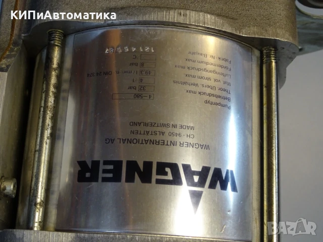 високонапорна бутална помпа Wagner typ 4-580 High Pressure Piston Pump, снимка 3 - Резервни части за машини - 50909610