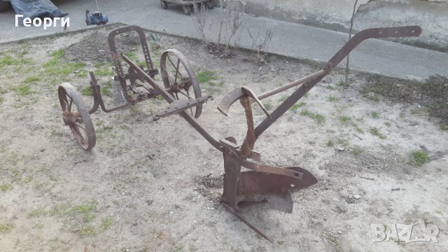 Стар плуг от две части, снимка 2 - Антикварни и старинни предмети - 39834884