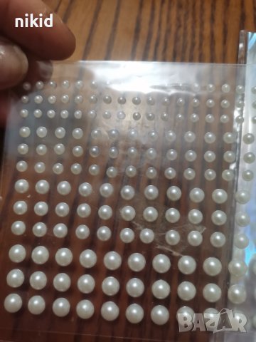 самозалепващи стикери камъчета кристали перли полусфери за декорация, снимка 7 - Фигурки - 41291998