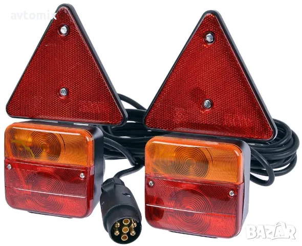 Магнитни стопове за ремарке със светлоотразители и окабеляване 2бр, снимка 2 - Аксесоари и консумативи - 49813043