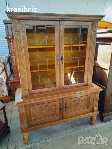 Витрина МАСИВ с Дърворезба Германия 