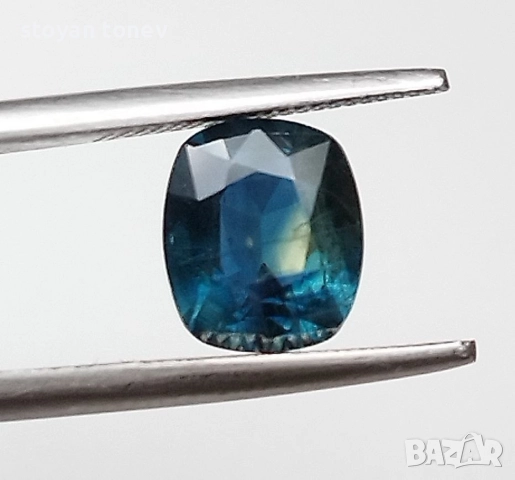 Сапфир с цвета на Карибите - 1.50кт.! Нов!, снимка 12 - Пръстени - 47267772