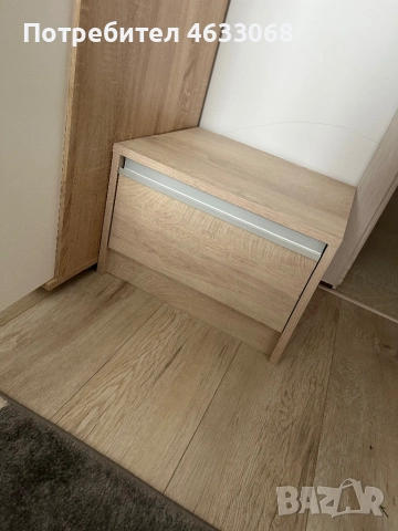 Легло + 2 нощни шкафчета, снимка 7 - Спални и легла - 52183958
