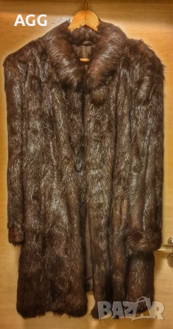 Палто от естествен косъм нутрия