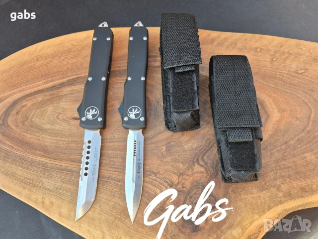Автоматичен нож MICROTECH Ultratech ,два модела,светло острие, снимка 8 - Ножове - 53806663
