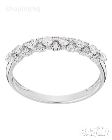 Пръстен с диамант 0.33 карата от 22 диаманта, снимка 7 - Пръстени - 42536254