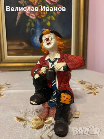 Винтидж фигура на клоун в отлично състояние., снимка 10 - Колекции - 49670577