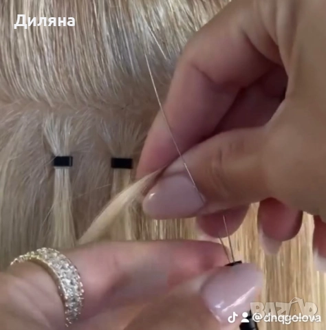 Удължаване и сгъстяване на коса с микро ринг кичури и капси, снимка 12 - Фризьорски услуги - 52586250