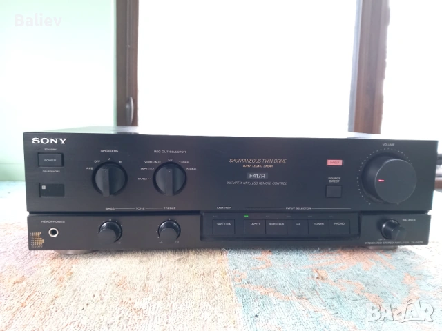 SONY F417R Стерео усилвател , снимка 10 - Ресийвъри, усилватели, смесителни пултове - 53031465