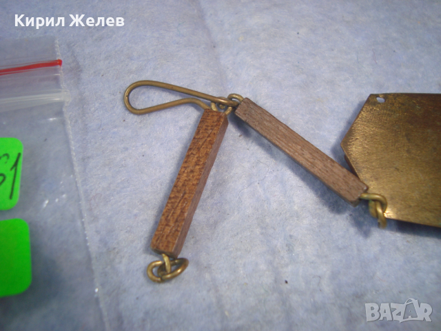 РЕТРО УКРАШЕНИЕ - ДЪРВОРЕЗБА МЕСИНГ КЕРАМИКА ХУДОЖЕСТВЕНА СТАРА РЪЧНА МАЙСТОРСКА ИЗРАБОТКА 74461, снимка 7 - Антикварни и старинни предмети - 36323796