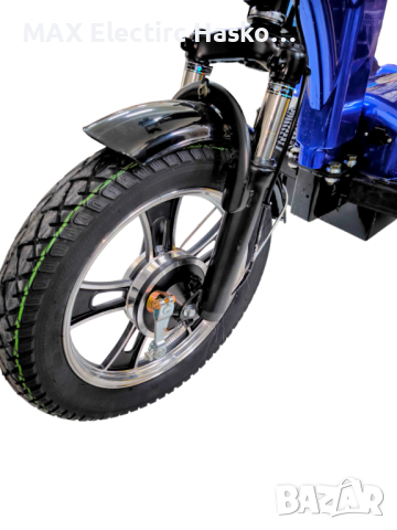Електрическа триколка A6 LUX+ 1000W BLUE, снимка 9 - Мотоциклети и мототехника - 44751809