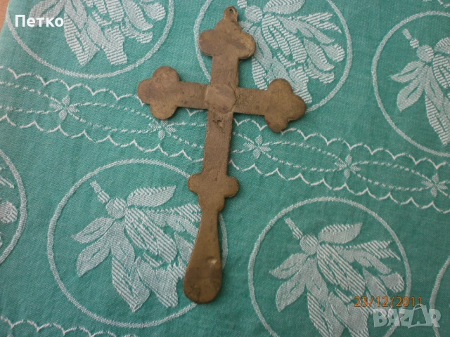 Автентичен бронзов кръст, снимка 13 - Антикварни и старинни предмети - 52605872