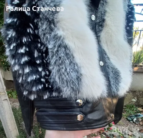 Дамско кожено яке, снимка 4 - Якета - 55978967