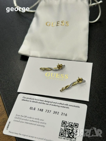 Дамски обеци Guess - нови, снимка 4 - Обеци - 53592244