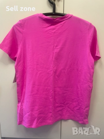 Розова тениска DKNY с етикет – размер S, снимка 3 - Тениски - 51690265