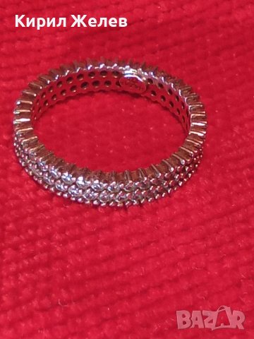 СКЪПОЦЕНЕН ДИЗАЙНЕРСКИ СРЕБЪРЕН ФЕШЪН АРТ ПРЪСТЕН СРЕБРО 925 ХАЛКА с ЦИРКОНИ ЮВЕЛИРНА РАБОТА 27534, снимка 2 - Пръстени - 36866802