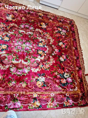 Голяма Плюшена Покривка Покривало за Спалня с Ресни 240/190 см Неизползвана, снимка 3 - Декорация за дома - 50188911