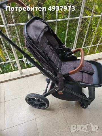 Бебешка количка 2 в 1 PetitGo (кош за новородено + летен кош), снимка 5 - Детски колички - 56162925