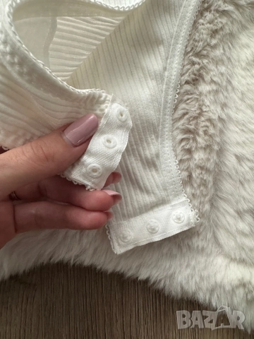 Бяло боди рипс, снимка 5 - Бельо - 52591933