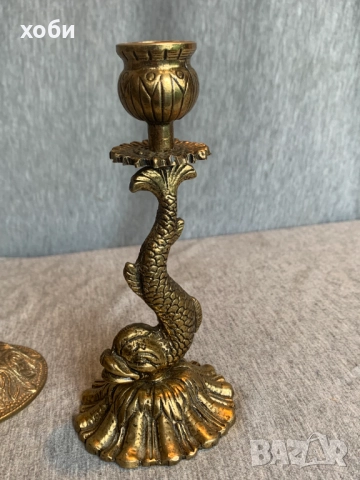 бронзови свещници , снимка 4 - Антикварни и старинни предмети - 52976189