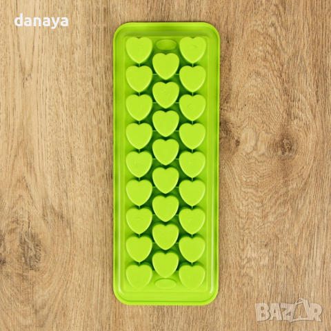 2796 Пластмасова форма за лед мини сърца 26 гнезда, снимка 2 - Форми - 36230705