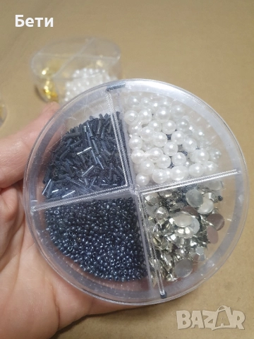 Комплект мъниста с пайети за бижута и декорации, Hobby Flora, снимка 3 - Бижутерийни комплекти - 52513599