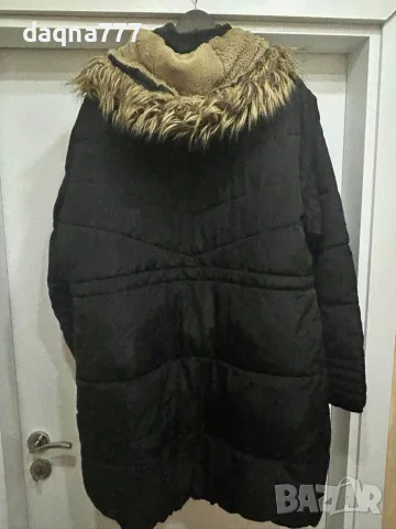 Яке черно зимно макси, снимка 6 - Якета - 55777826