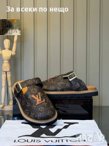 Louis Vuitton Дамски Затворени Чехли Луис Витон - Различни Цветове Код E183, снимка 5 - Чехли - 55974233