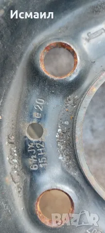 Железни джанти за BMW 15ц, снимка 4 - Гуми и джанти - 49580119