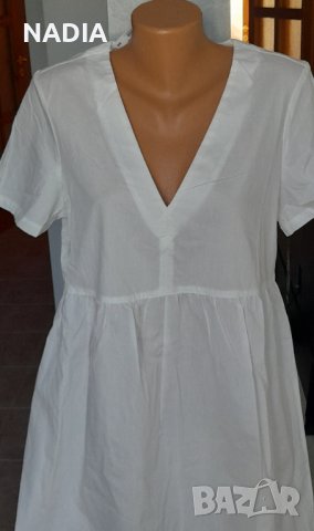 Бяла рокля на hm, снимка 2 - Рокли - 41410653
