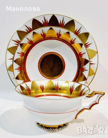 Два тройни сета на фабрика за порцелан Hertel Jacob., снимка 9 - Антикварни и старинни предмети - 44270075