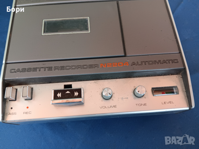 Philips N 2204 Cassette Recorder Automatic, снимка 4 - Радиокасетофони, транзистори - 44594397