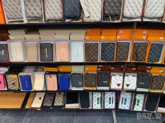 портмонета с кутия ysl saint laurent christian dior louis vuitton guess chanel 