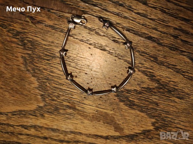 Сребърна полутвърда гривна (89), снимка 7 - Гривни - 39479005