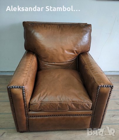 Автентичен фотьойл "Knole", снимка 2 - Дивани и мека мебел - 41446592