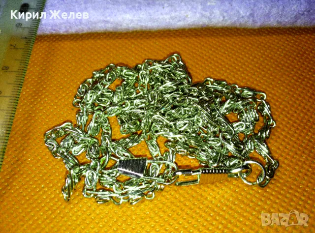 ДЪЛГА ЗДРАВА РЕТРО АРТ ПЛЕТКА ВЕРИЖКА СИНДЖИРЧЕ от СТОМАНА За ДАМСКА ЧАНТИЧКА 47384, снимка 4 - Колиета, медальони, синджири - 47316647