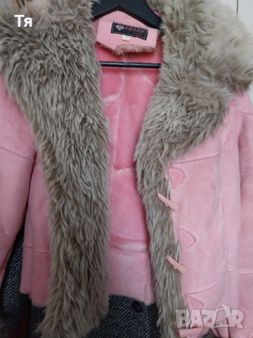 Дамско розово палто