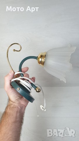 Красива Лампа за Стена Кристал Форма Цвете, снимка 9 - Лампи за стена - 40998675