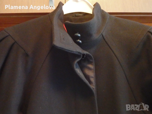 Винтидж дамско палто от 90-те, 100% вълна, снимка 7 - Палта, манта - 51943299