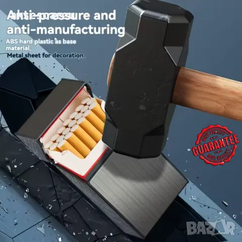Качествена джобна кутия за стандартни цигари 80 мм. калъф от алуминиева сплав за пушачи за Подарък, снимка 12 - Табакери - 50227585