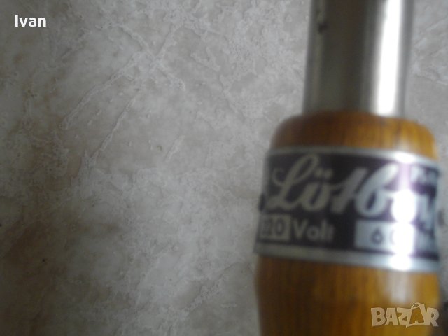 Немски Масивен Голям Ел.Поялник-Старо Качество-Почти Нов-Отличен-60W/LOTBOY, снимка 10 - Поялници и запояване - 41310295